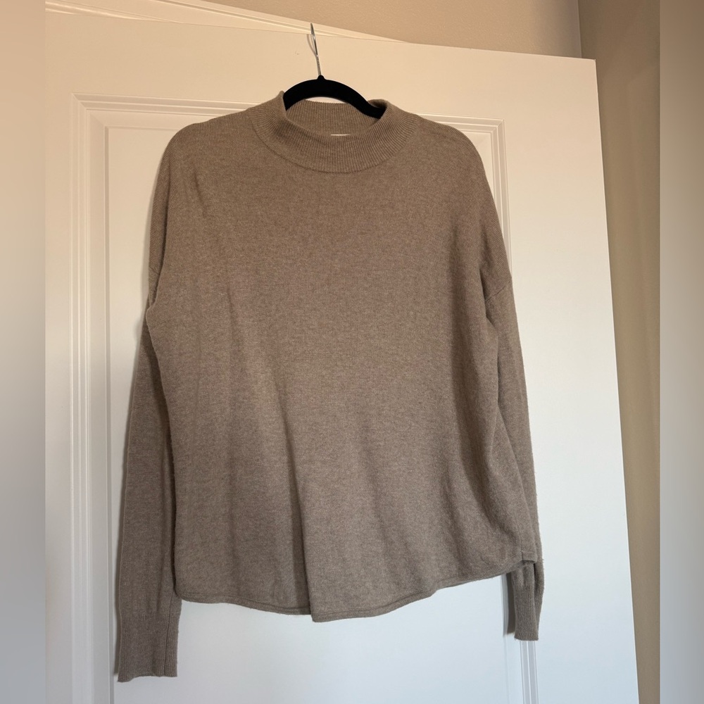Light brown madewell mock neck sweater - Medium